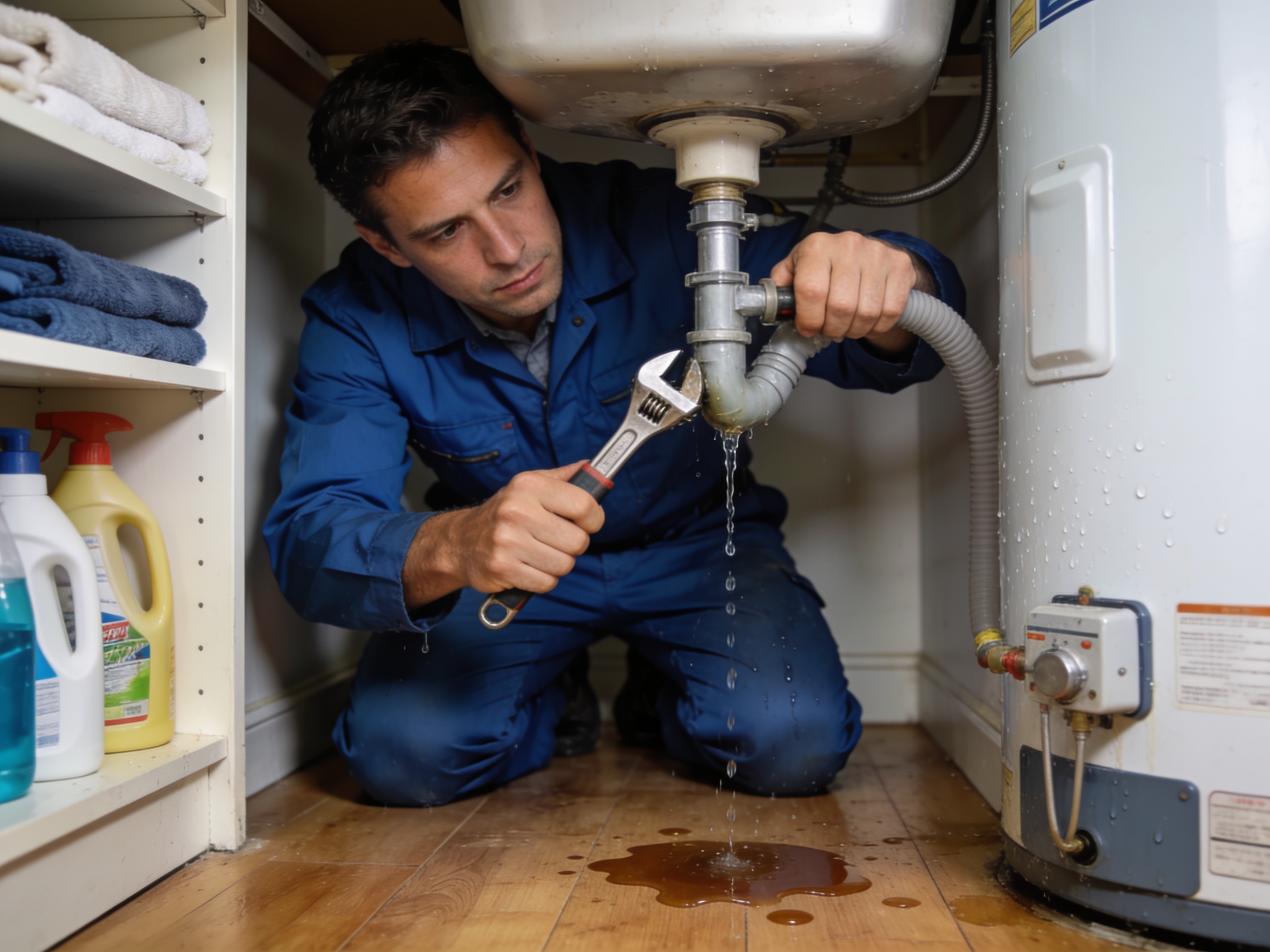 Water Heater Leaking Into Closet in DeSoto, TX