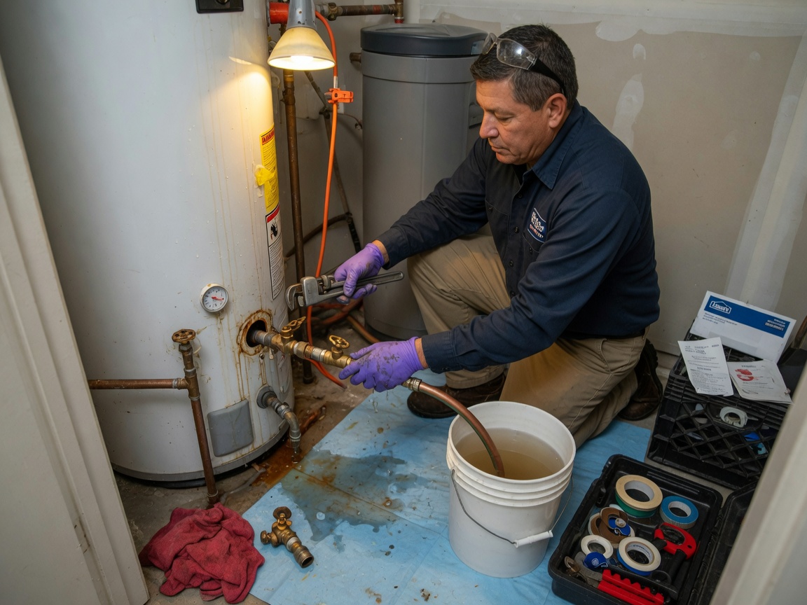 Water Heater Leak Repair in Midlothian TX